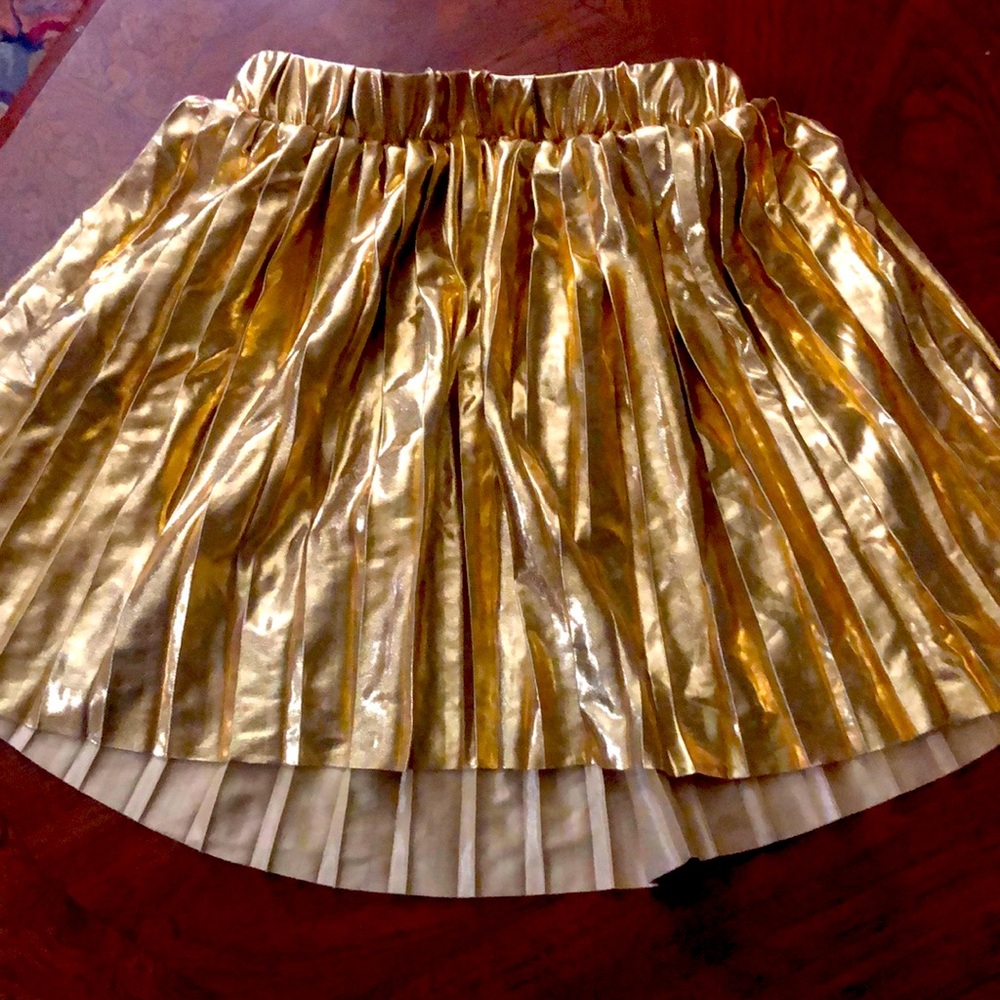 Gold kids skirt